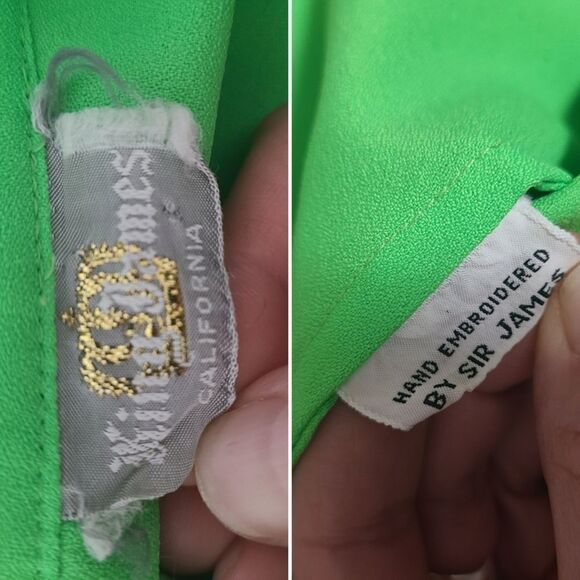 King James California Embroidered Vintage 70s Button Down L - Picture 15 of 15